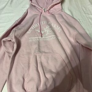 Shrute farms pink hoodie